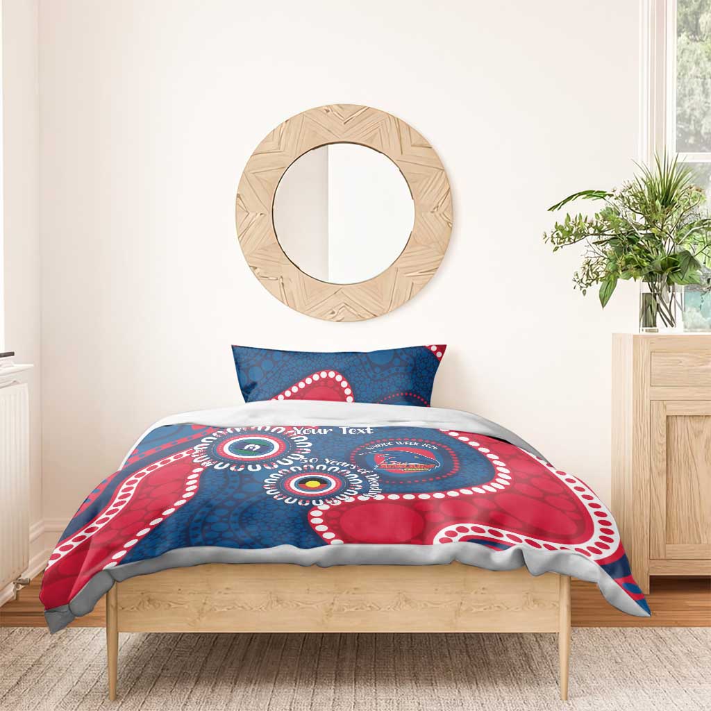 Adelaide Crows NAIDOC 2026 Personalised Bedding Set 50 Years of Deadly Aboriginal Art