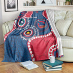Adelaide Crows NAIDOC 2026 Personalised Blanket 50 Years of Deadly Aboriginal Art