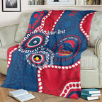 Adelaide Crows NAIDOC 2026 Personalised Blanket 50 Years of Deadly Aboriginal Art