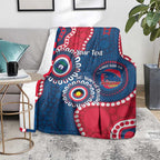 Adelaide Crows NAIDOC 2026 Personalised Blanket 50 Years of Deadly Aboriginal Art
