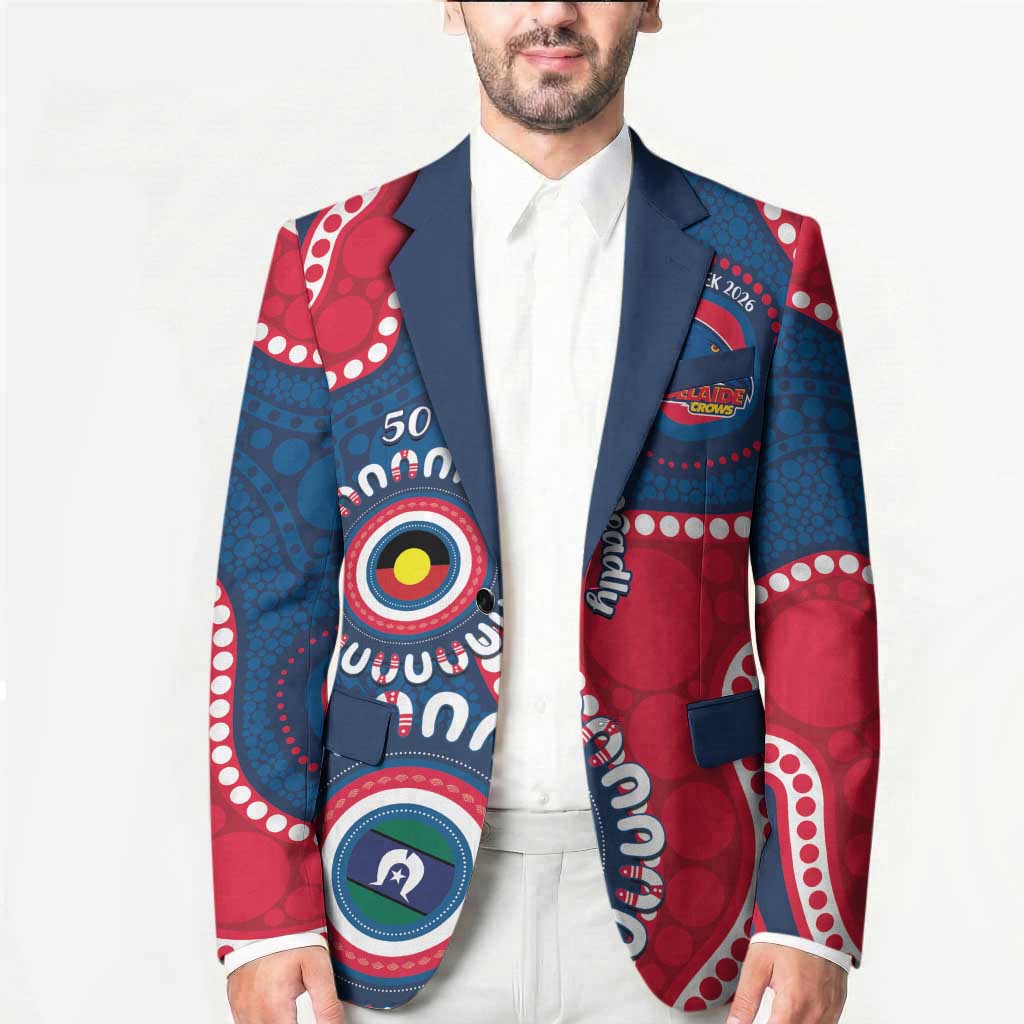 Adelaide Crows NAIDOC 2026 Personalised Blazer 50 Years of Deadly Aboriginal Art