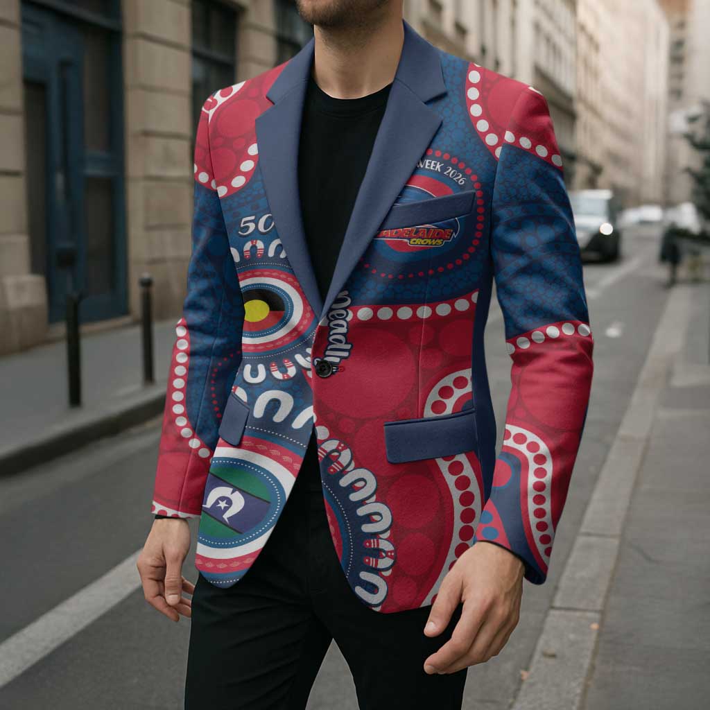 Adelaide Crows NAIDOC 2026 Personalised Blazer 50 Years of Deadly Aboriginal Art