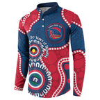 Adelaide Crows NAIDOC 2026 Personalised Button Sweatshirt 50 Years of Deadly Aboriginal Art