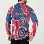 Adelaide Crows NAIDOC 2026 Personalised Button Sweatshirt 50 Years of Deadly Aboriginal Art