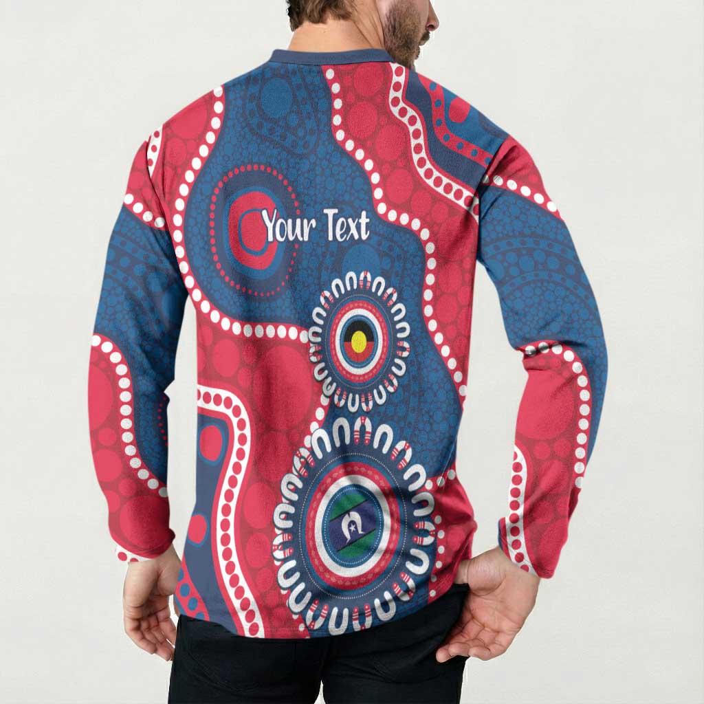 Adelaide Crows NAIDOC 2026 Personalised Button Sweatshirt 50 Years of Deadly Aboriginal Art