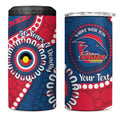Adelaide Crows NAIDOC 2026 Personalised 4 in 1 Can Cooler Tumbler 50 Years of Deadly Aboriginal Art