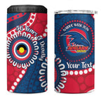 Adelaide Crows NAIDOC 2026 Personalised 4 in 1 Can Cooler Tumbler 50 Years of Deadly Aboriginal Art