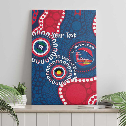 Adelaide Crows NAIDOC 2026 Personalised Canvas Wall Art 50 Years of Deadly Aboriginal Art