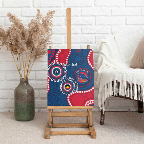 Adelaide Crows NAIDOC 2026 Personalised Canvas Wall Art 50 Years of Deadly Aboriginal Art