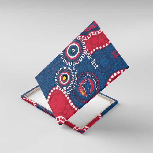 Adelaide Crows NAIDOC 2026 Personalised Canvas Wall Art 50 Years of Deadly Aboriginal Art