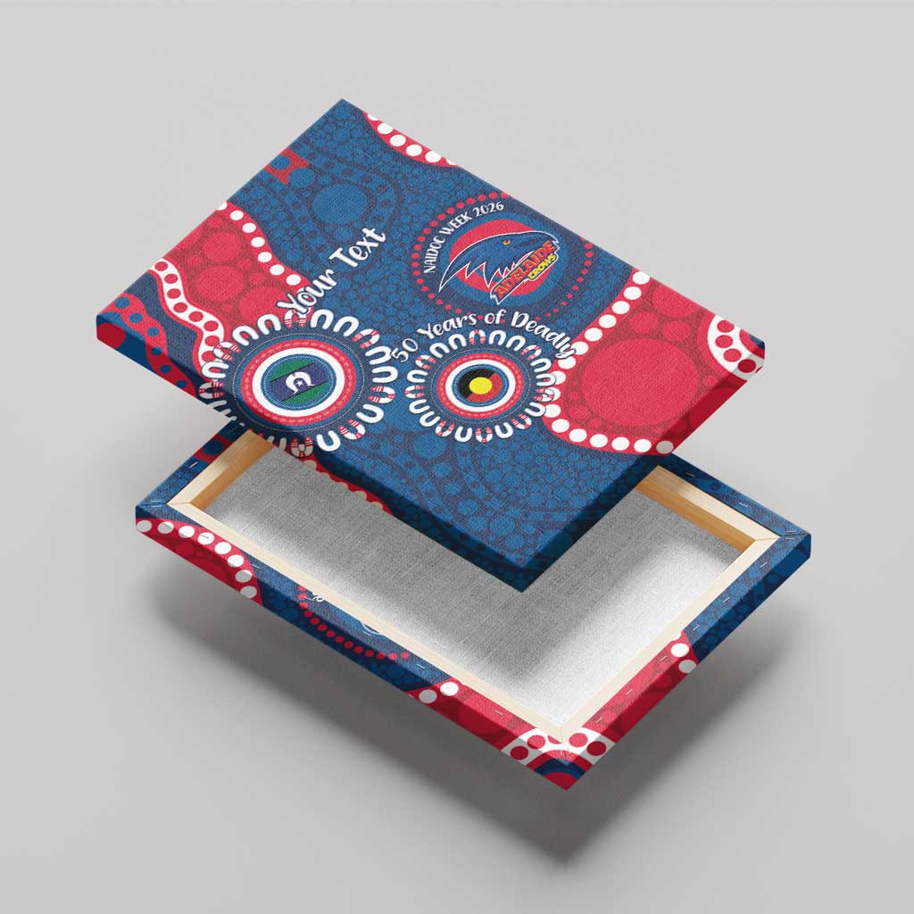 Adelaide Crows NAIDOC 2026 Personalised Canvas Wall Art 50 Years of Deadly Aboriginal Art