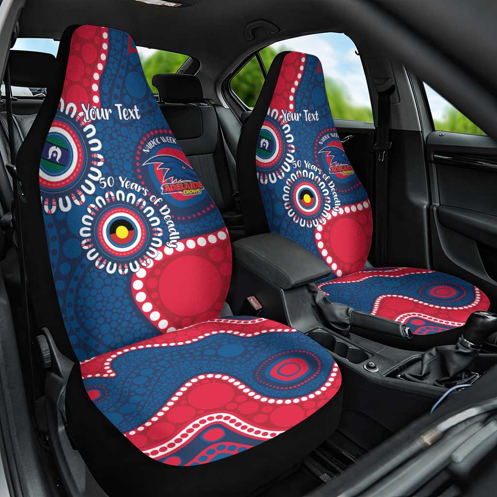 Adelaide Crows NAIDOC 2026 Personalised Car Seat Cover 50 Years of Deadly Aboriginal Art