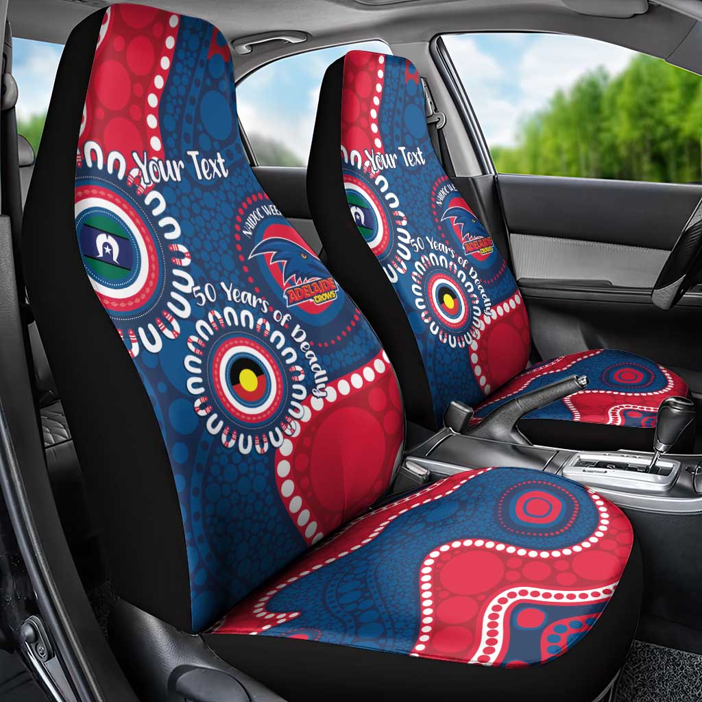 Adelaide Crows NAIDOC 2026 Personalised Car Seat Cover 50 Years of Deadly Aboriginal Art