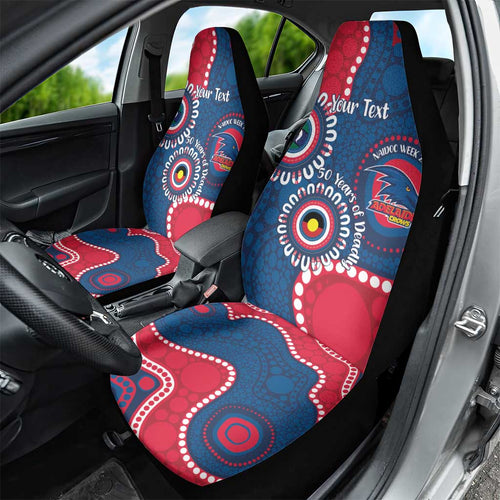 Adelaide Crows NAIDOC 2026 Personalised Car Seat Cover 50 Years of Deadly Aboriginal Art