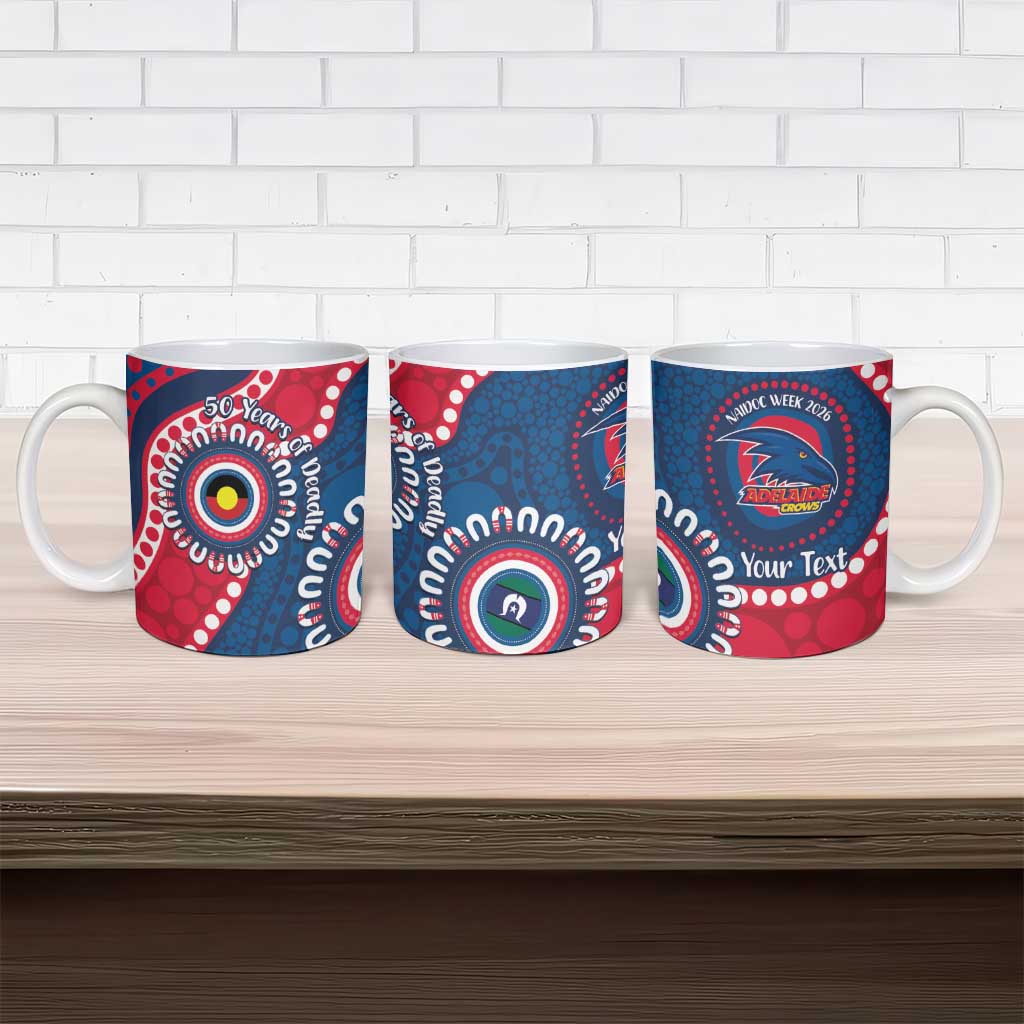 Adelaide Crows NAIDOC 2026 Personalised Ceramic Mug 50 Years of Deadly Aboriginal Art