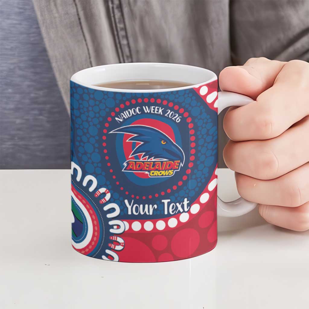 Adelaide Crows NAIDOC 2026 Personalised Ceramic Mug 50 Years of Deadly Aboriginal Art