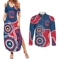 Adelaide Crows NAIDOC 2026 Personalised Couples Matching Summer Maxi Dress and Long Sleeve Button Shirt 50 Years of Deadly Aboriginal Art