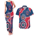 Adelaide Crows NAIDOC 2026 Personalised Couples Matching Tank Maxi Dress and Hawaiian Shirt 50 Years of Deadly Aboriginal Art