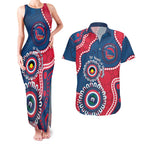 Adelaide Crows NAIDOC 2026 Personalised Couples Matching Tank Maxi Dress and Hawaiian Shirt 50 Years of Deadly Aboriginal Art