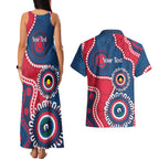 Adelaide Crows NAIDOC 2026 Personalised Couples Matching Tank Maxi Dress and Hawaiian Shirt 50 Years of Deadly Aboriginal Art