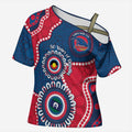 Adelaide Crows NAIDOC 2026 Personalised Cross Shoulder Shirt 50 Years of Deadly Aboriginal Art