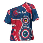 Adelaide Crows NAIDOC 2026 Personalised Cross Shoulder Shirt 50 Years of Deadly Aboriginal Art