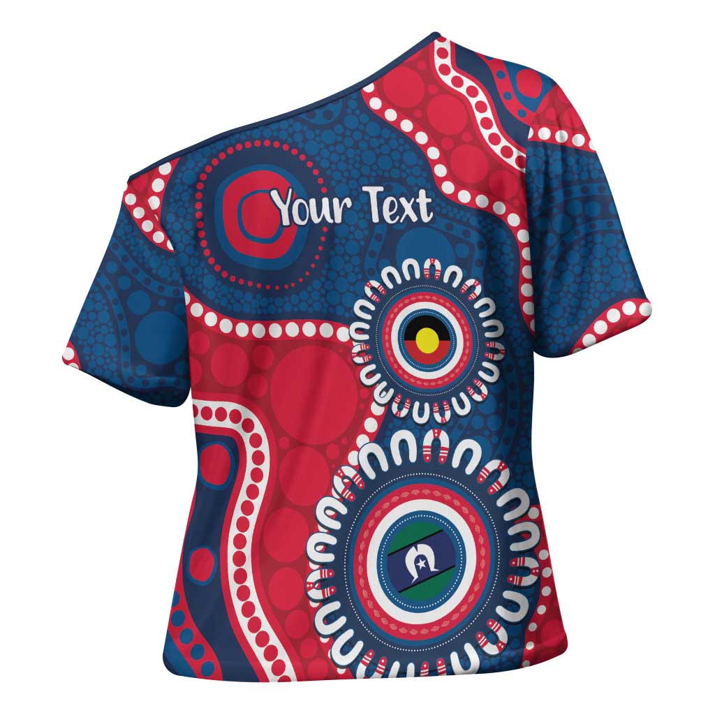 Adelaide Crows NAIDOC 2026 Personalised Cross Shoulder Shirt 50 Years of Deadly Aboriginal Art