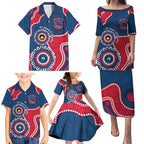 Adelaide Crows NAIDOC 2026 Personalised Family Matching Puletasi and Hawaiian Shirt 50 Years of Deadly Aboriginal Art