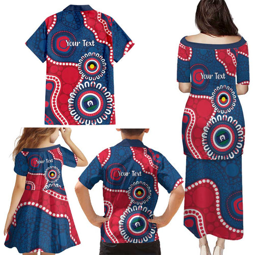 Adelaide Crows NAIDOC 2026 Personalised Family Matching Puletasi and Hawaiian Shirt 50 Years of Deadly Aboriginal Art
