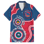 Adelaide Crows NAIDOC 2026 Personalised Family Matching Short Sleeve Bodycon Dress and Hawaiian Shirt 50 Years of Deadly Aboriginal Art
