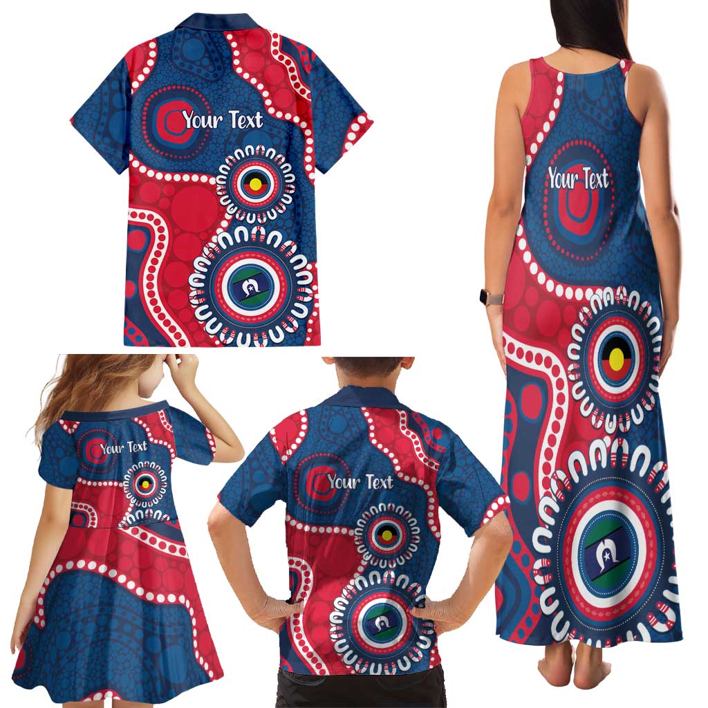 Adelaide Crows NAIDOC 2026 Personalised Family Matching Tank Maxi Dress and Hawaiian Shirt 50 Years of Deadly Aboriginal Art