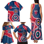 Adelaide Crows NAIDOC 2026 Personalised Family Matching Tank Maxi Dress and Hawaiian Shirt 50 Years of Deadly Aboriginal Art