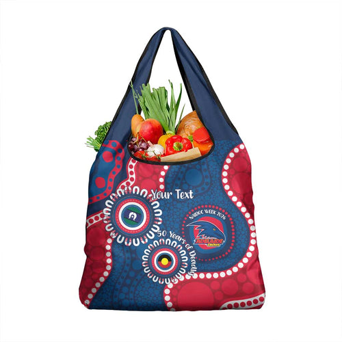 Adelaide Crows NAIDOC 2026 Personalised Grocery Bag 50 Years of Deadly Aboriginal Art
