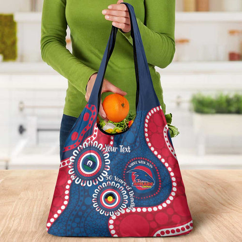Adelaide Crows NAIDOC 2026 Personalised Grocery Bag 50 Years of Deadly Aboriginal Art
