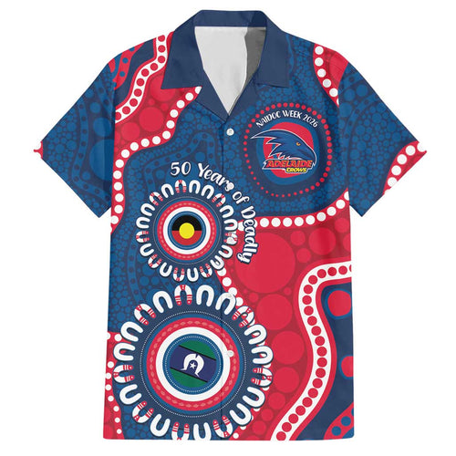 Adelaide Crows NAIDOC 2026 Personalised Hawaiian Shirt 50 Years of Deadly Aboriginal Art