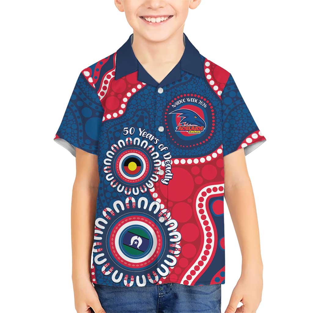 Adelaide Crows NAIDOC 2026 Personalised Hawaiian Shirt 50 Years of Deadly Aboriginal Art