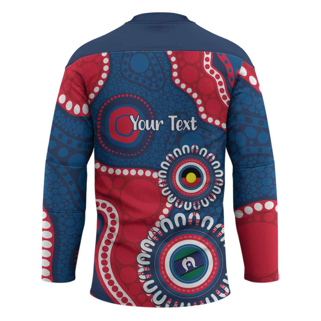 Adelaide Crows NAIDOC 2026 Personalised Hockey Jersey 50 Years of Deadly Aboriginal Art