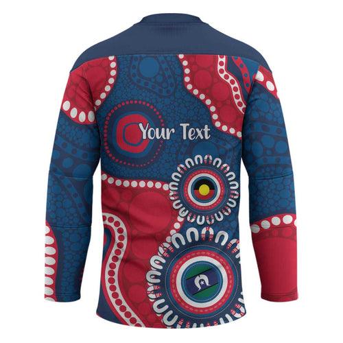 Adelaide Crows NAIDOC 2026 Personalised Hockey Jersey 50 Years of Deadly Aboriginal Art