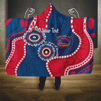 Adelaide Crows NAIDOC 2026 Personalised Hooded Blanket 50 Years of Deadly Aboriginal Art