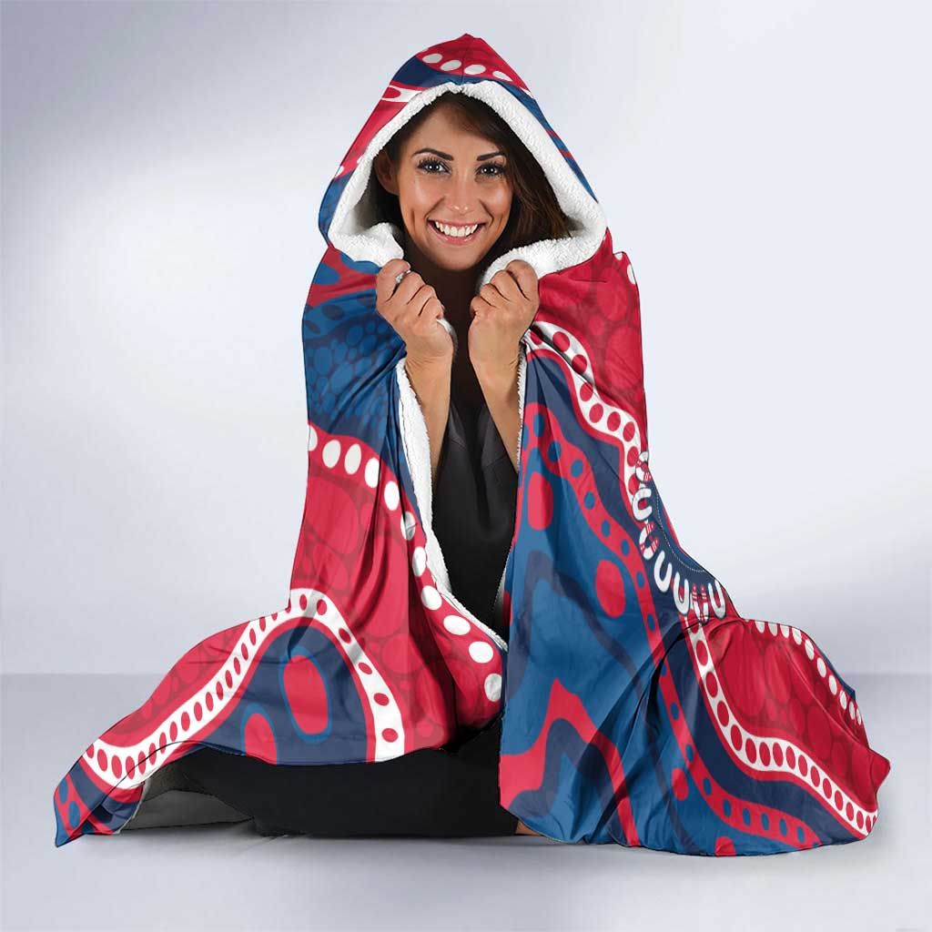 Adelaide Crows NAIDOC 2026 Personalised Hooded Blanket 50 Years of Deadly Aboriginal Art