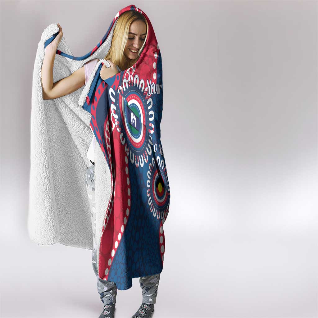 Adelaide Crows NAIDOC 2026 Personalised Hooded Blanket 50 Years of Deadly Aboriginal Art