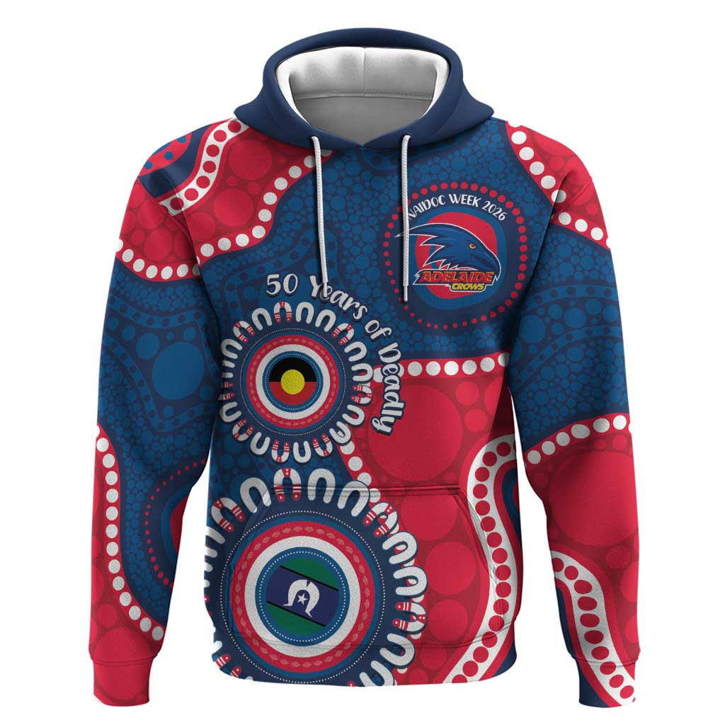 Adelaide Crows NAIDOC 2026 Personalised Hoodie 50 Years of Deadly Aboriginal Art