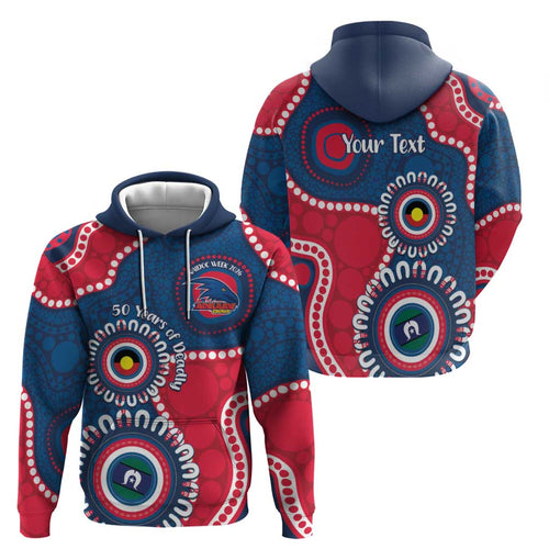 Adelaide Crows NAIDOC 2026 Personalised Hoodie 50 Years of Deadly Aboriginal Art