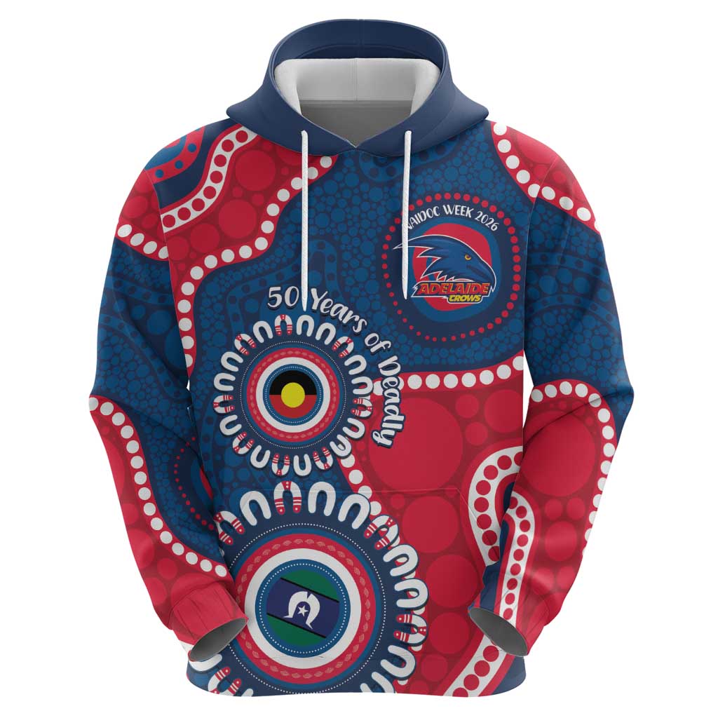 Adelaide Crows NAIDOC 2026 Personalised Hoodie 50 Years of Deadly Aboriginal Art