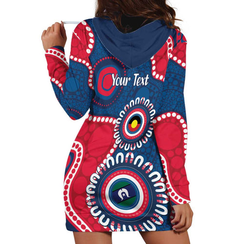 Adelaide Crows NAIDOC 2026 Personalised Hoodie Dress 50 Years of Deadly Aboriginal Art