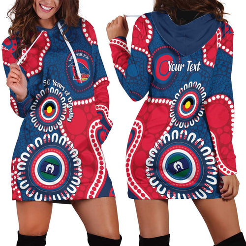 Adelaide Crows NAIDOC 2026 Personalised Hoodie Dress 50 Years of Deadly Aboriginal Art