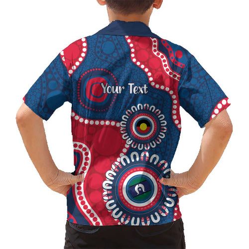 Adelaide Crows NAIDOC 2026 Personalised Kid Hawaiian Shirt 50 Years of Deadly Aboriginal Art