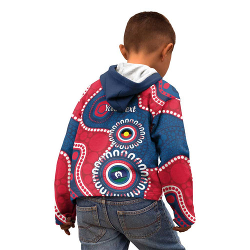 Adelaide Crows NAIDOC 2026 Personalised Kid Hoodie 50 Years of Deadly Aboriginal Art