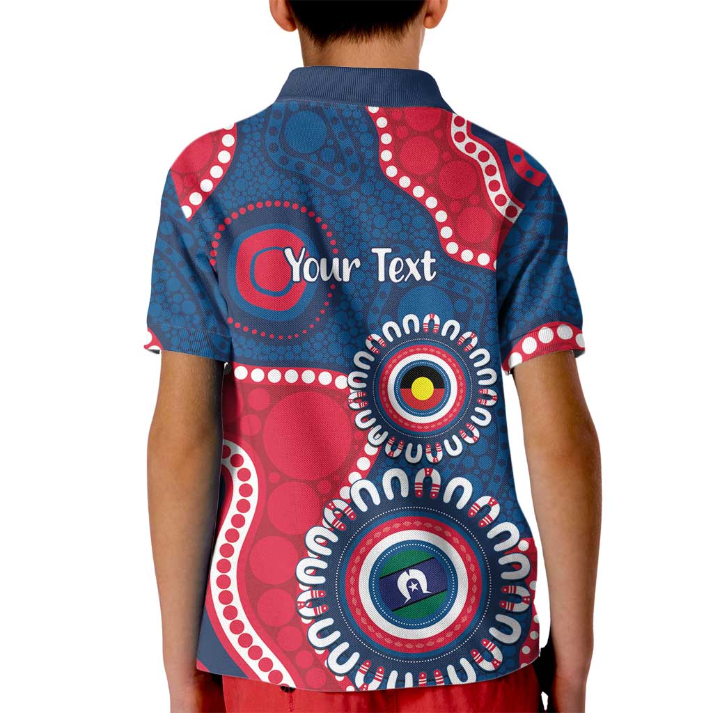 Adelaide Crows NAIDOC 2026 Personalised Kid Polo Shirt 50 Years of Deadly Aboriginal Art