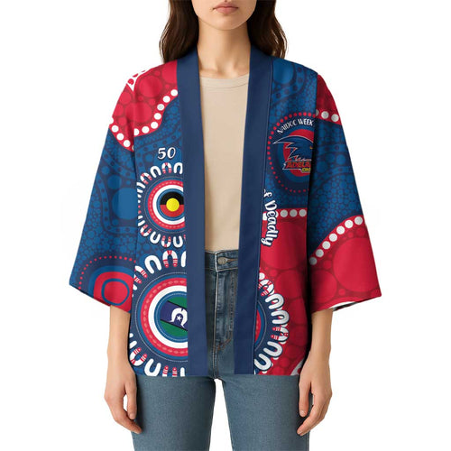 Adelaide Crows NAIDOC 2026 Personalised Kimono 50 Years of Deadly Aboriginal Art